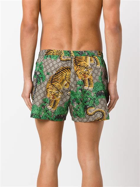 mens gucci bengal shorts|gucci running shorts men.